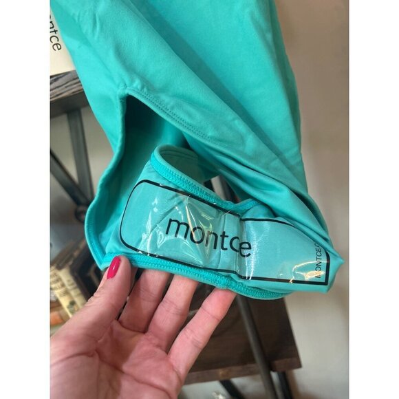 Montce Jacelyn One Piece Swimsuit Teal Womens Size XS - Picture 7 of 9